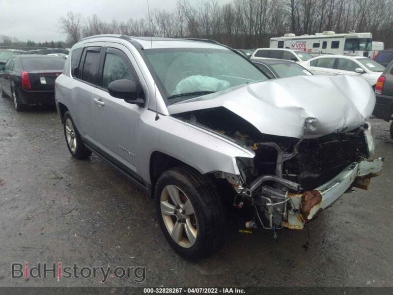 2012 Jeep COMPASS Sport (VIN 1C4NJDBB7CD558854) — фото 1 из 11, IAAI, повреждение: передняя часть