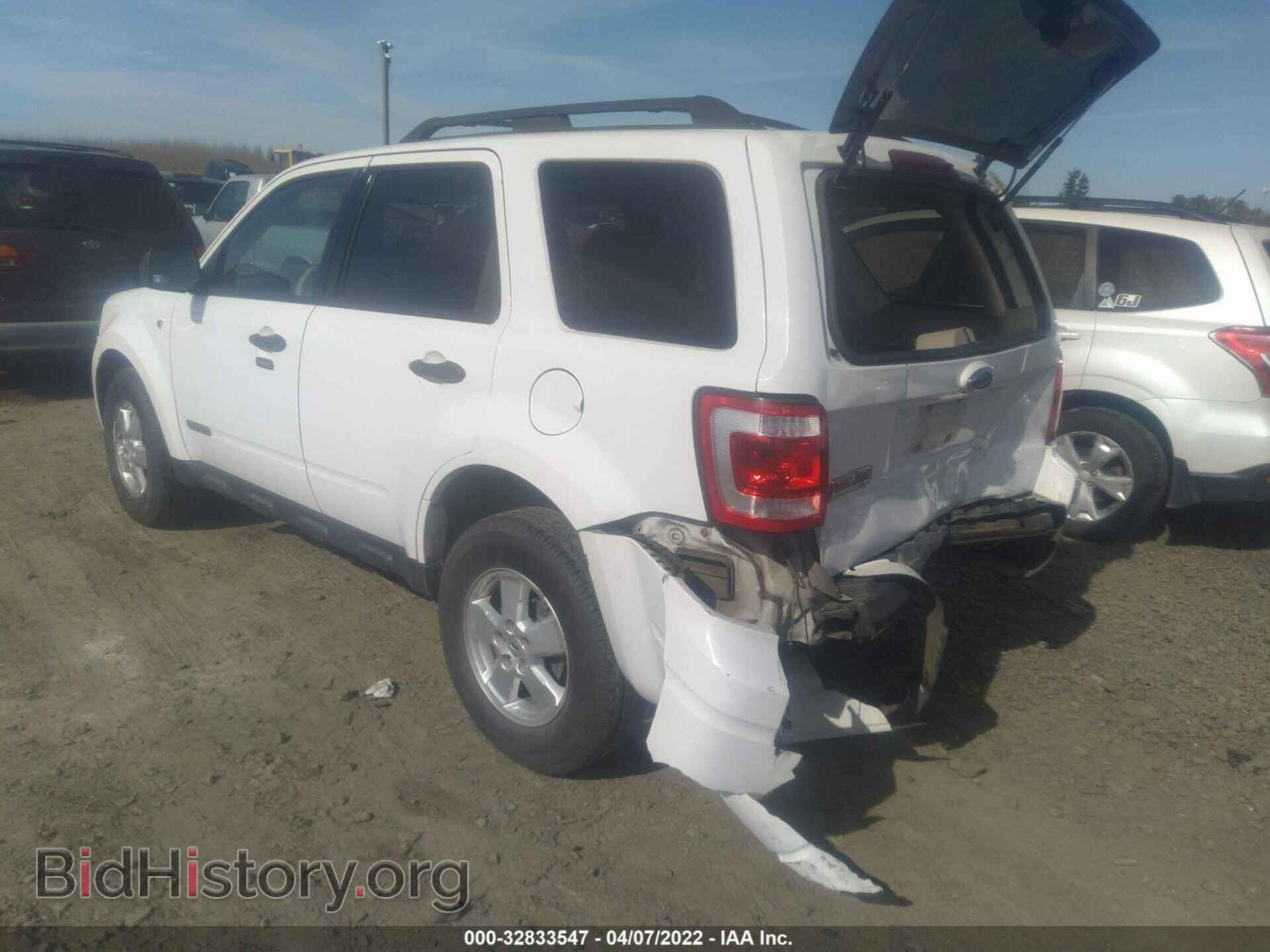 2008 FORD ESCAPE - VIN: 1FMCU03148KB46192 - Фото 3