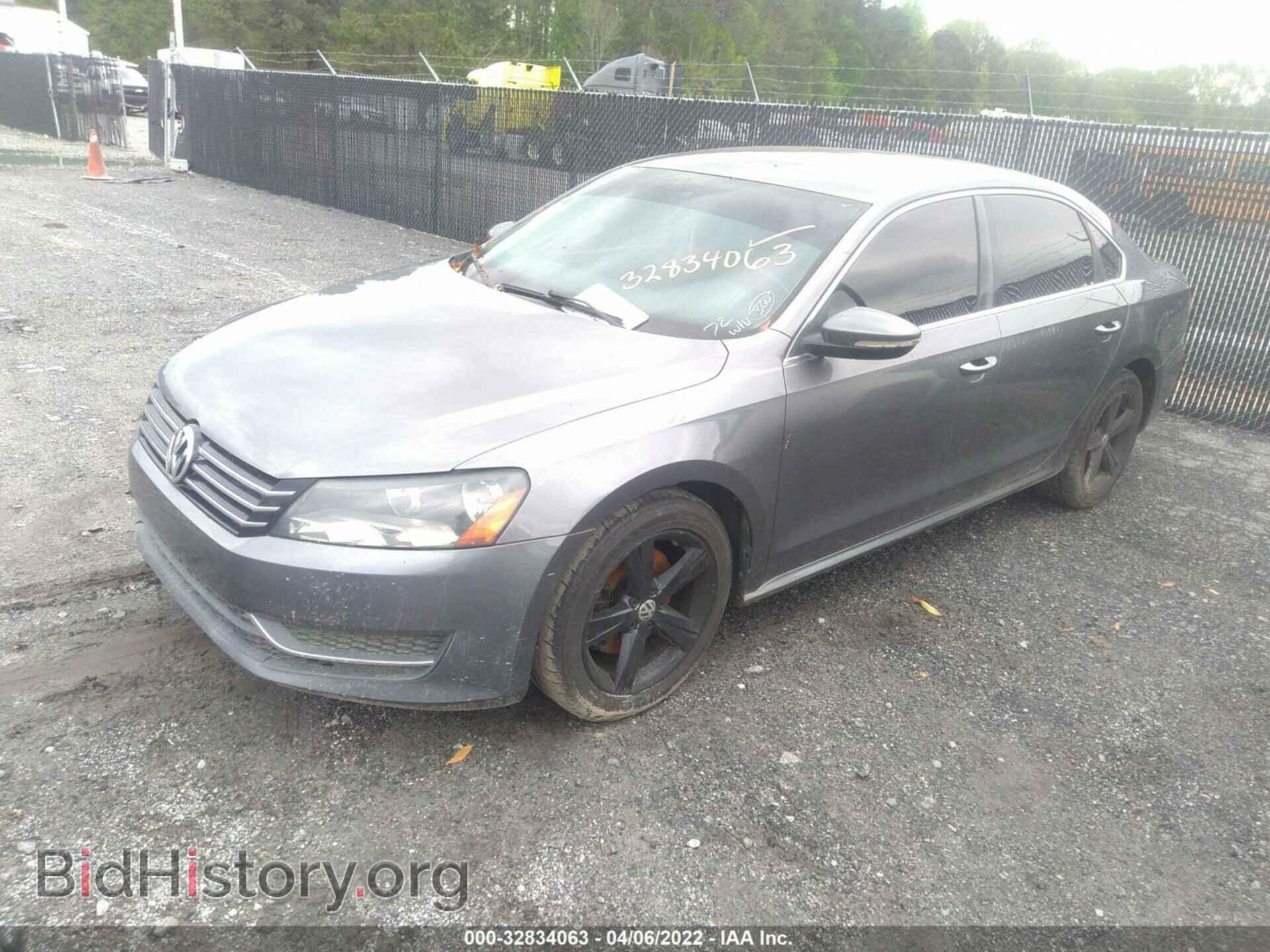 2012 VOLKSWAGEN PASSAT - VIN: 1VWBP7A37CC065322 - Фото 2
