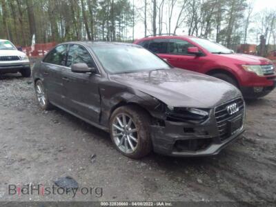 2014 Audi A4 Premium Plus, коричневый — VIN WAUFFAFL2EN037557, IAAI