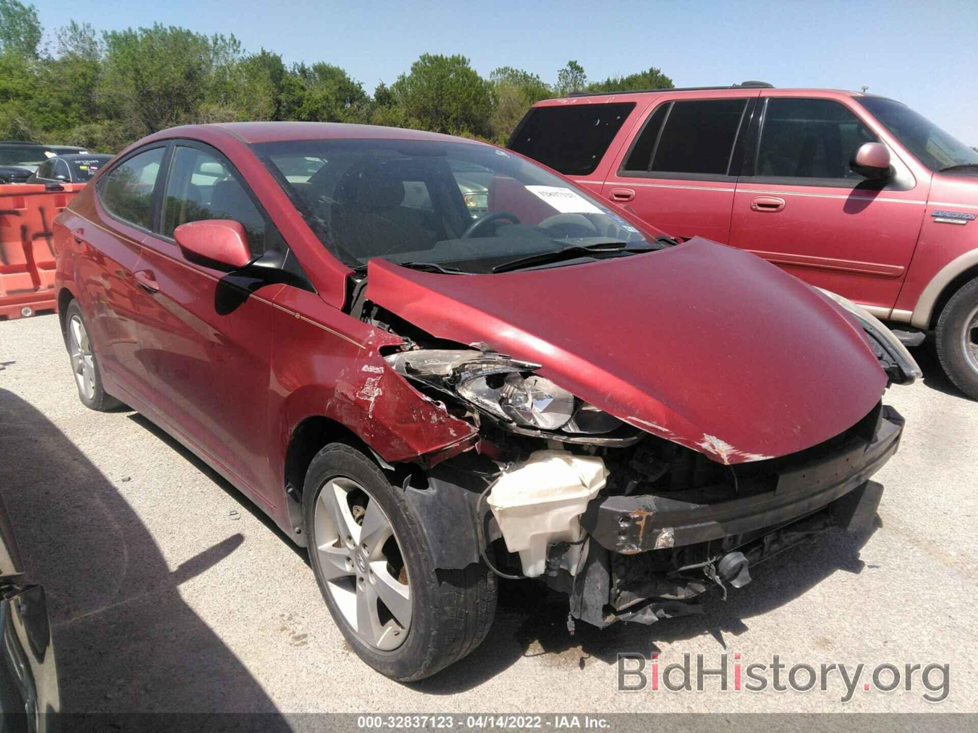 Photo KMHDH4AE3CU360643 - HYUNDAI ELANTRA 2012