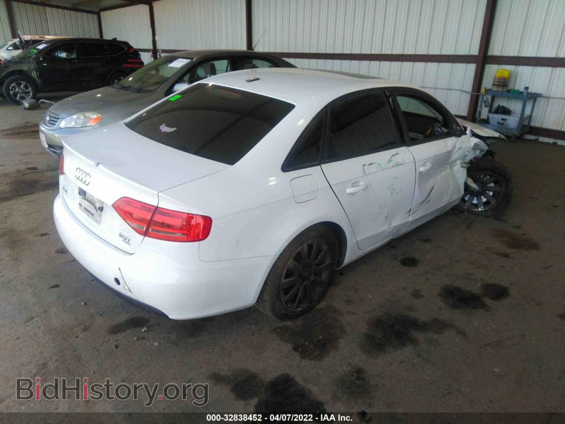 2012 AUDI A4 - VIN: WAUBFAFL8CA119733 - Фото 4