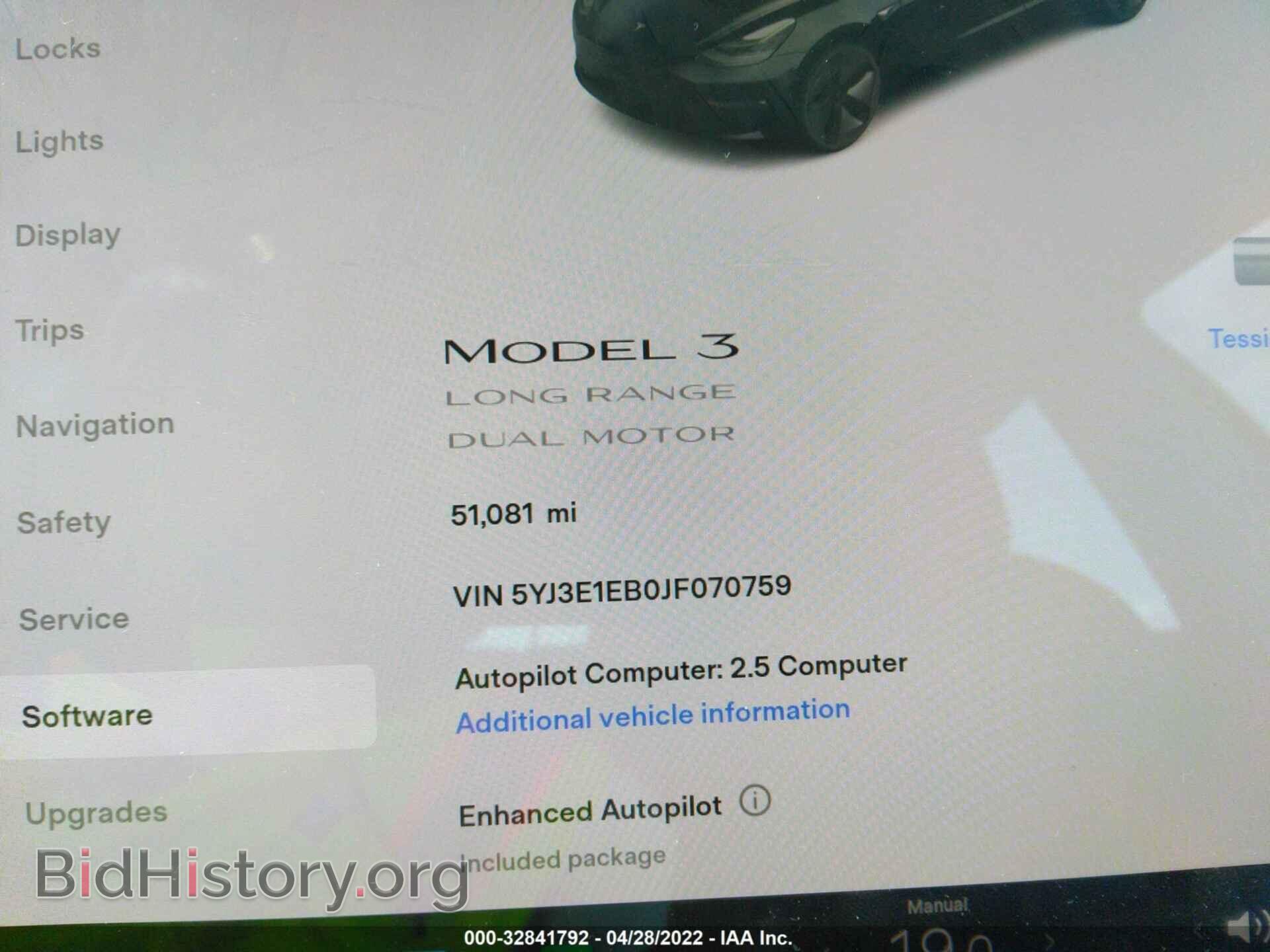 2018 TESLA MODEL 3 - VIN: 5YJ3E1EB0JF070759 - Фото 7