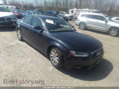 2013 Audi A4 Premium, темно-синий — VIN WAUDFAFL5DN024310, IAAI