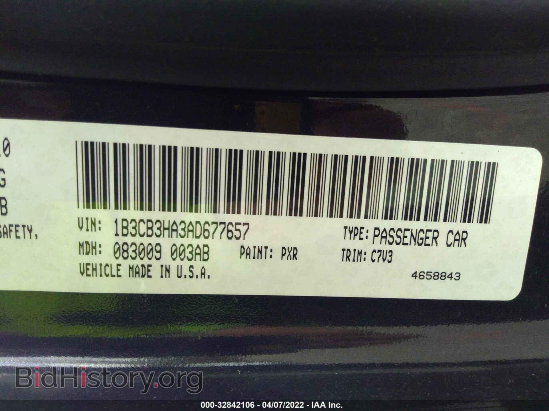 2010 DODGE CALIBER - VIN: 1B3CB3HA3AD677657 - Фото 9