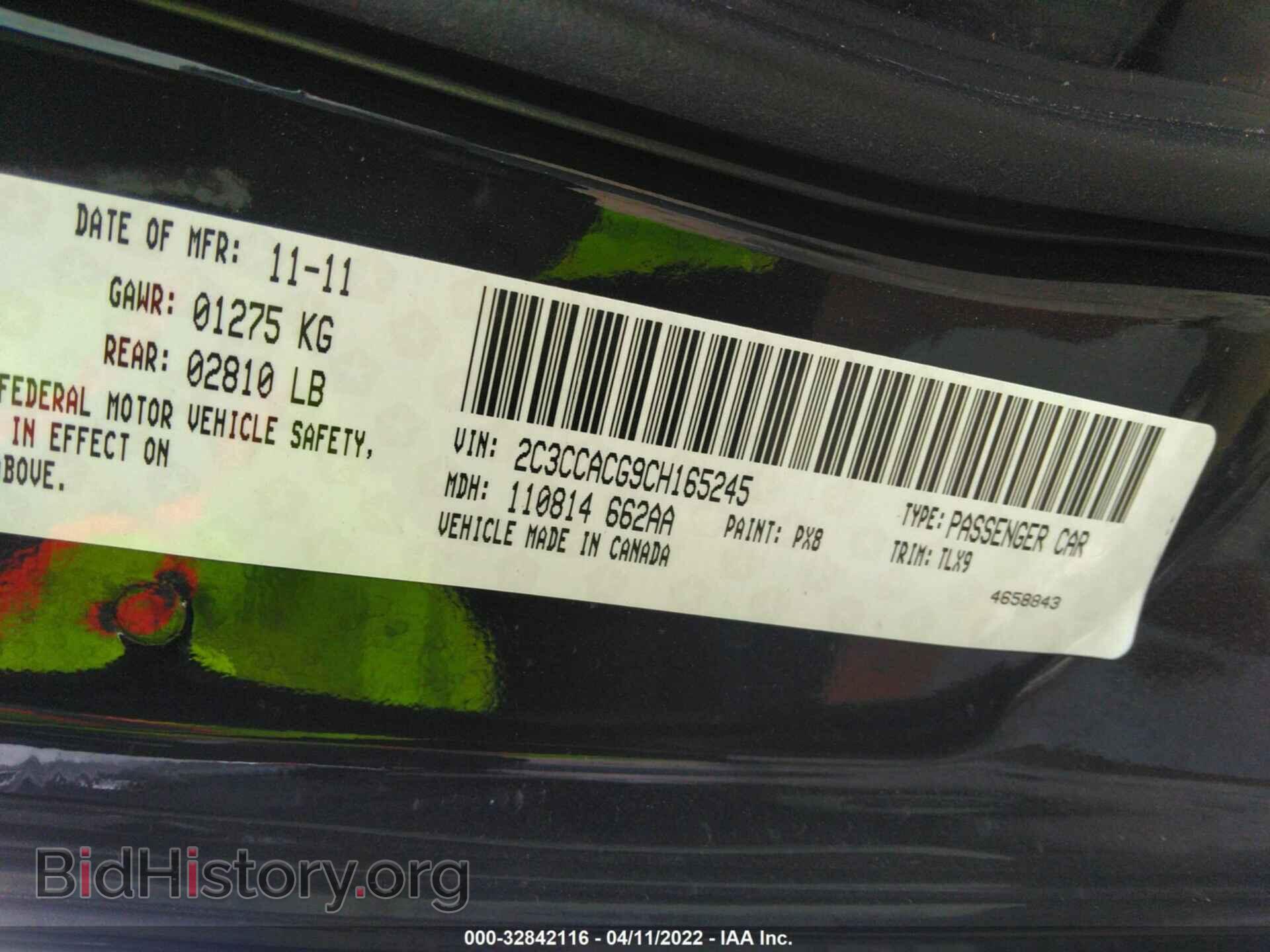 2012 CHRYSLER 300 - VIN: 2C3CCACG9CH165245 - Photo 9