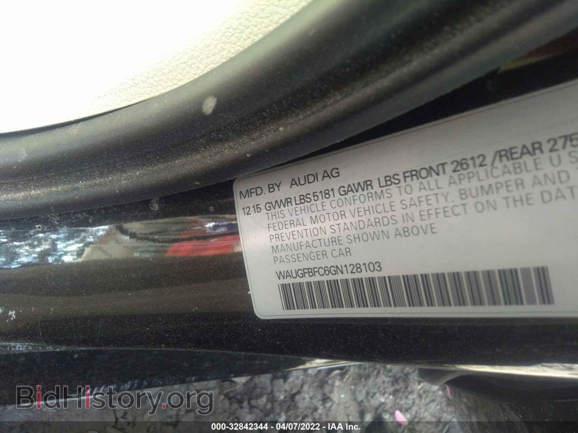2016 AUDI A6 - VIN: WAUGFBFC6GN128103 - Photo 9