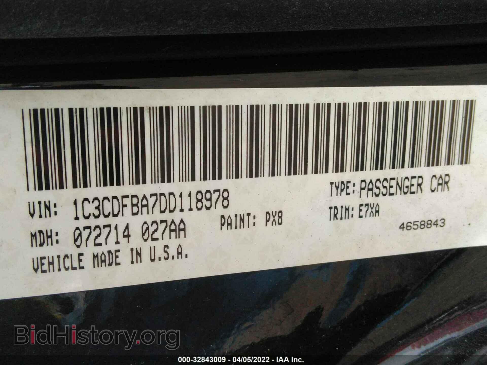2013 DODGE DART - VIN: 1C3CDFBA7DD118978 - Фото 9