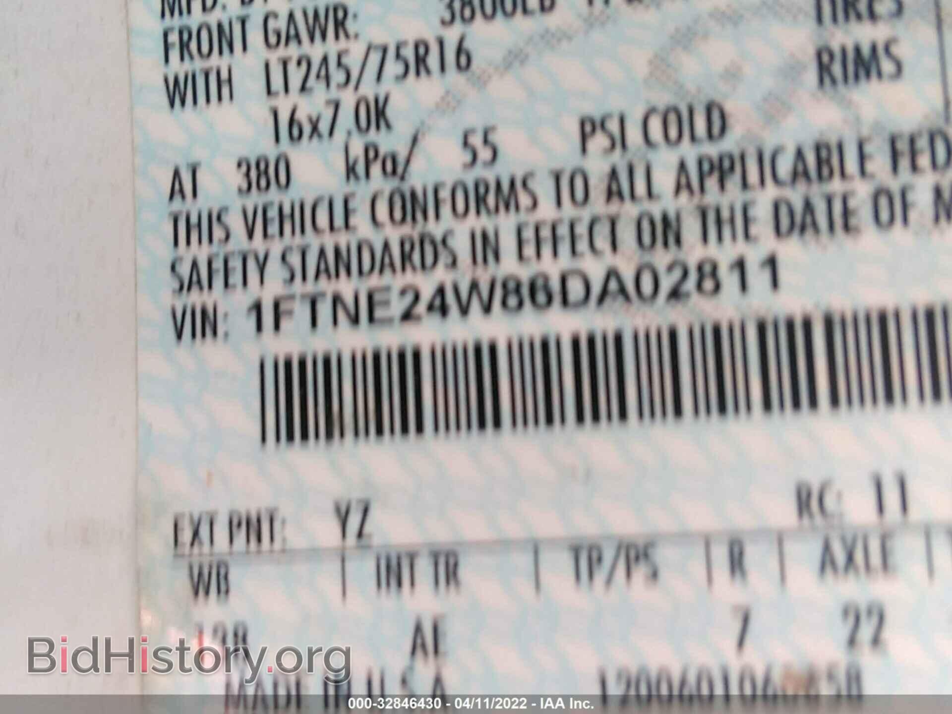 2006 FORD ECONOLINE CARGO VAN - VIN: 1FTNE24W86DA02811 - Photo 9