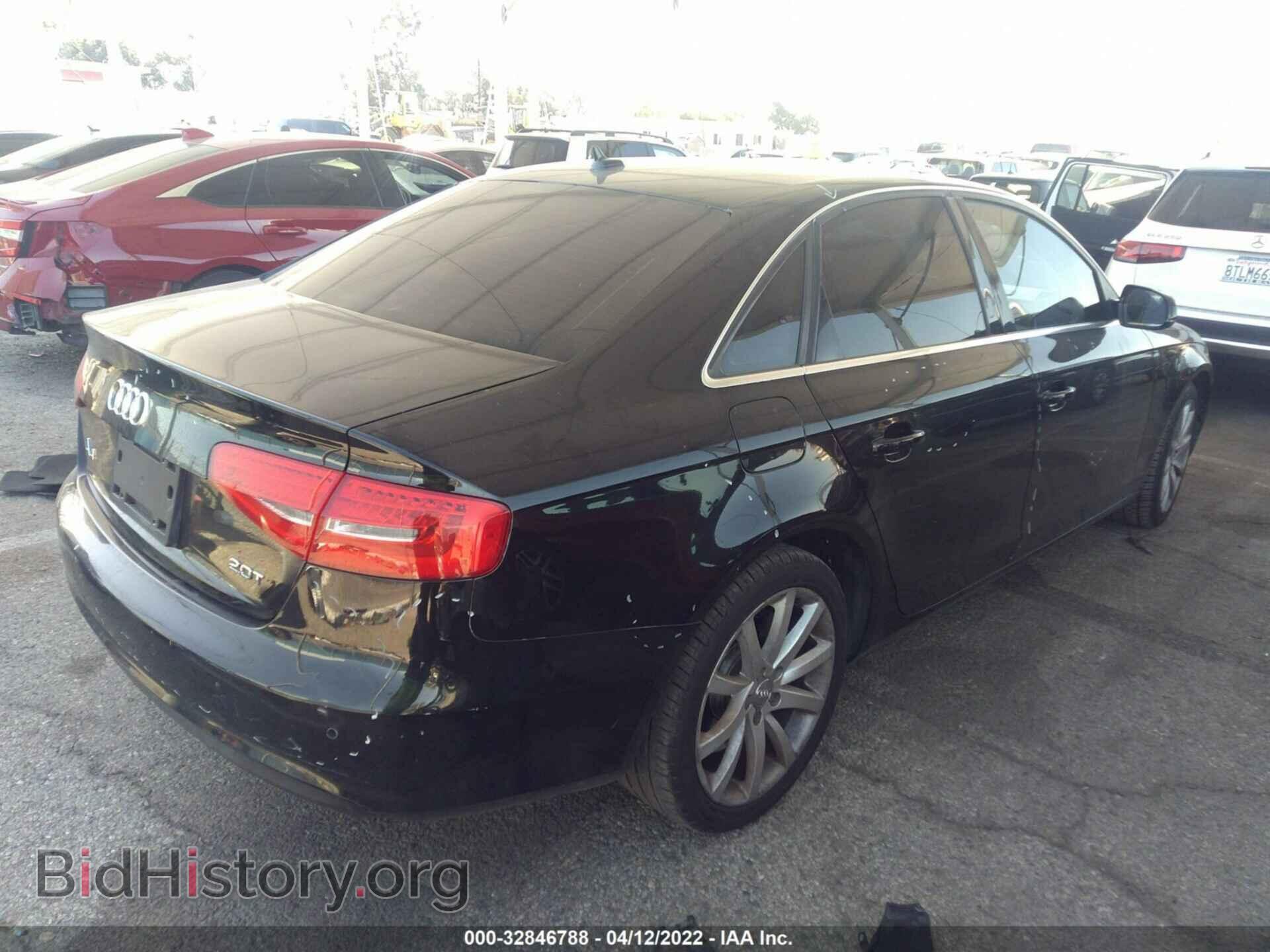 2013 AUDI A4 - VIN: WAUEFAFL9DA049822 - Фото 4