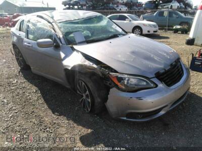 2013 Chrysler 200 Touring, серебристый — VIN 1C3CCBBB8DN528848, IAAI