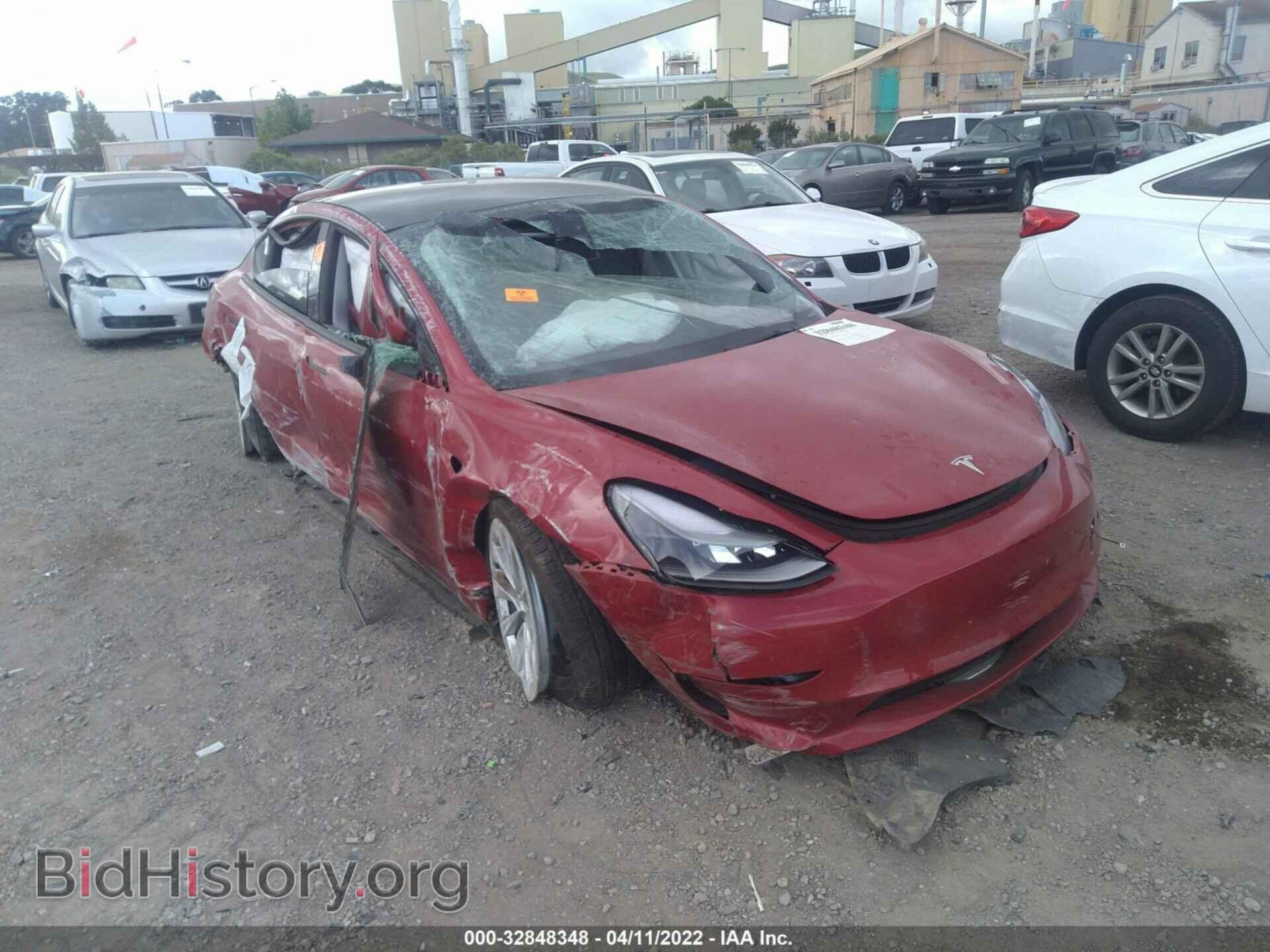 Фотография 5YJ3E1EB6NF135992 - TESLA MODEL 3 2022