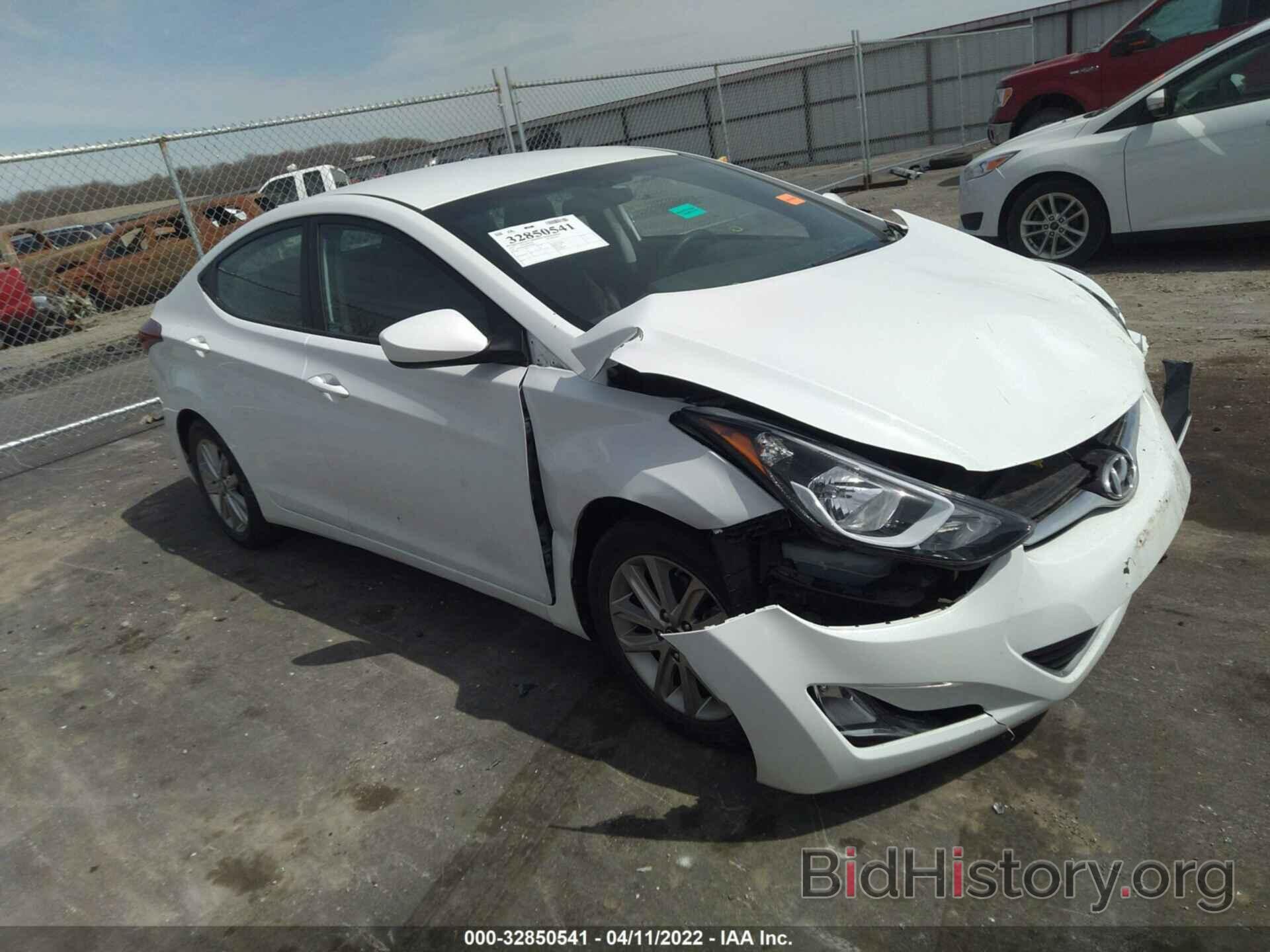 Photo 5NPDH4AE8FH570089 - HYUNDAI ELANTRA 2015