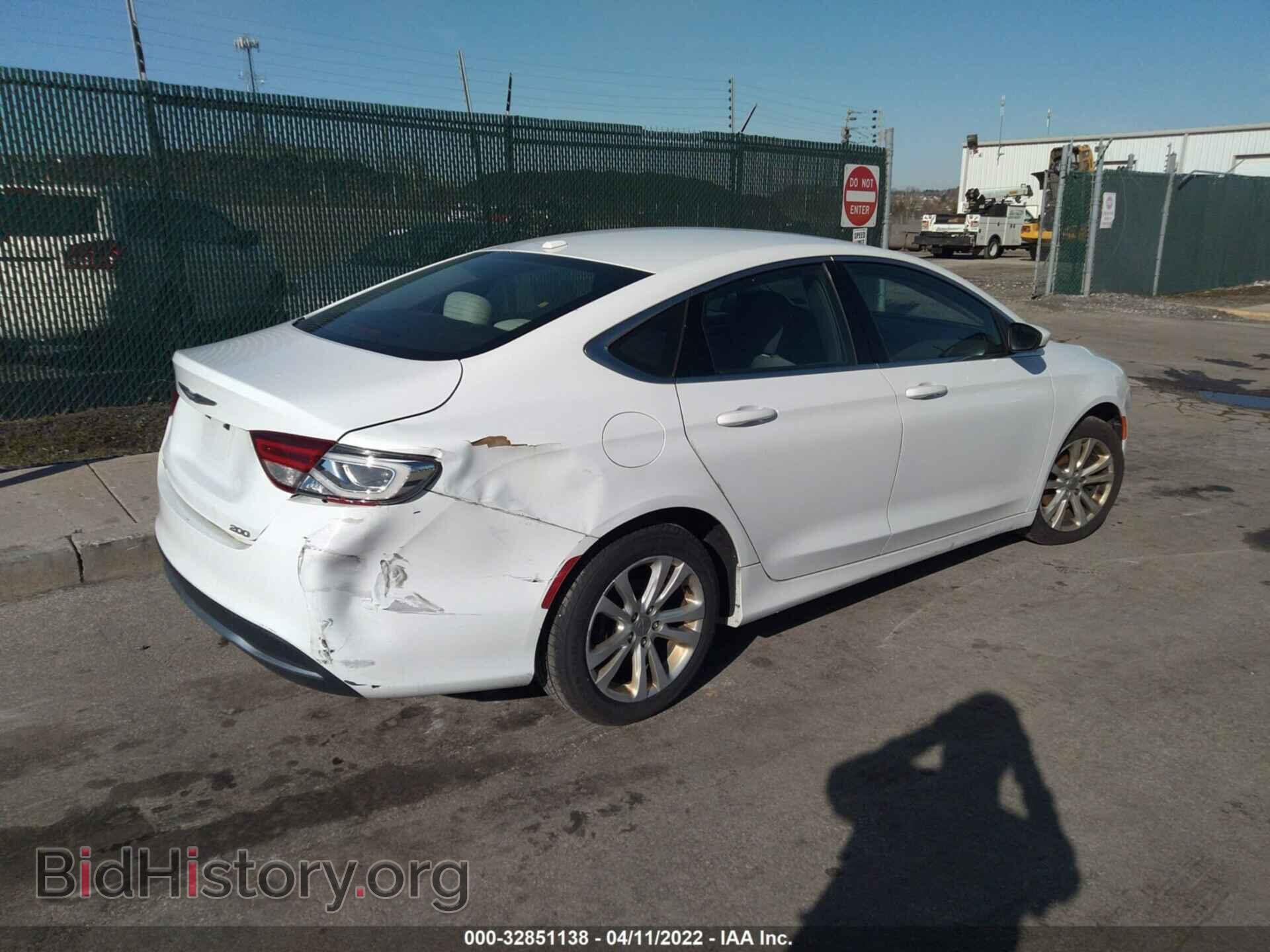 2015 CHRYSLER 200 - VIN: 1C3CCCAB7FN661062 - Фото 4