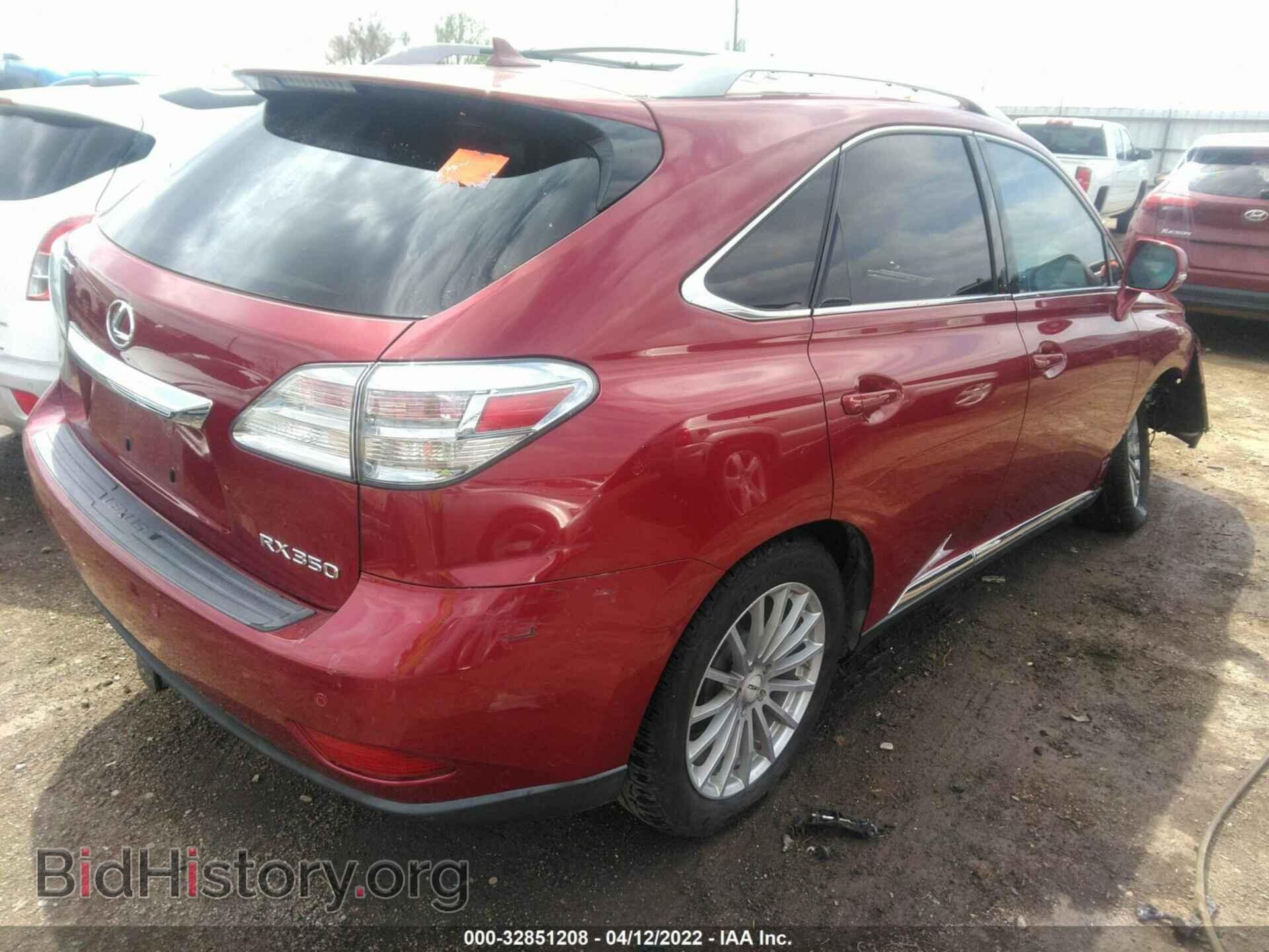 2011 LEXUS RX 350 - VIN: 2T2BK1BA4BC107829 - Фото 4