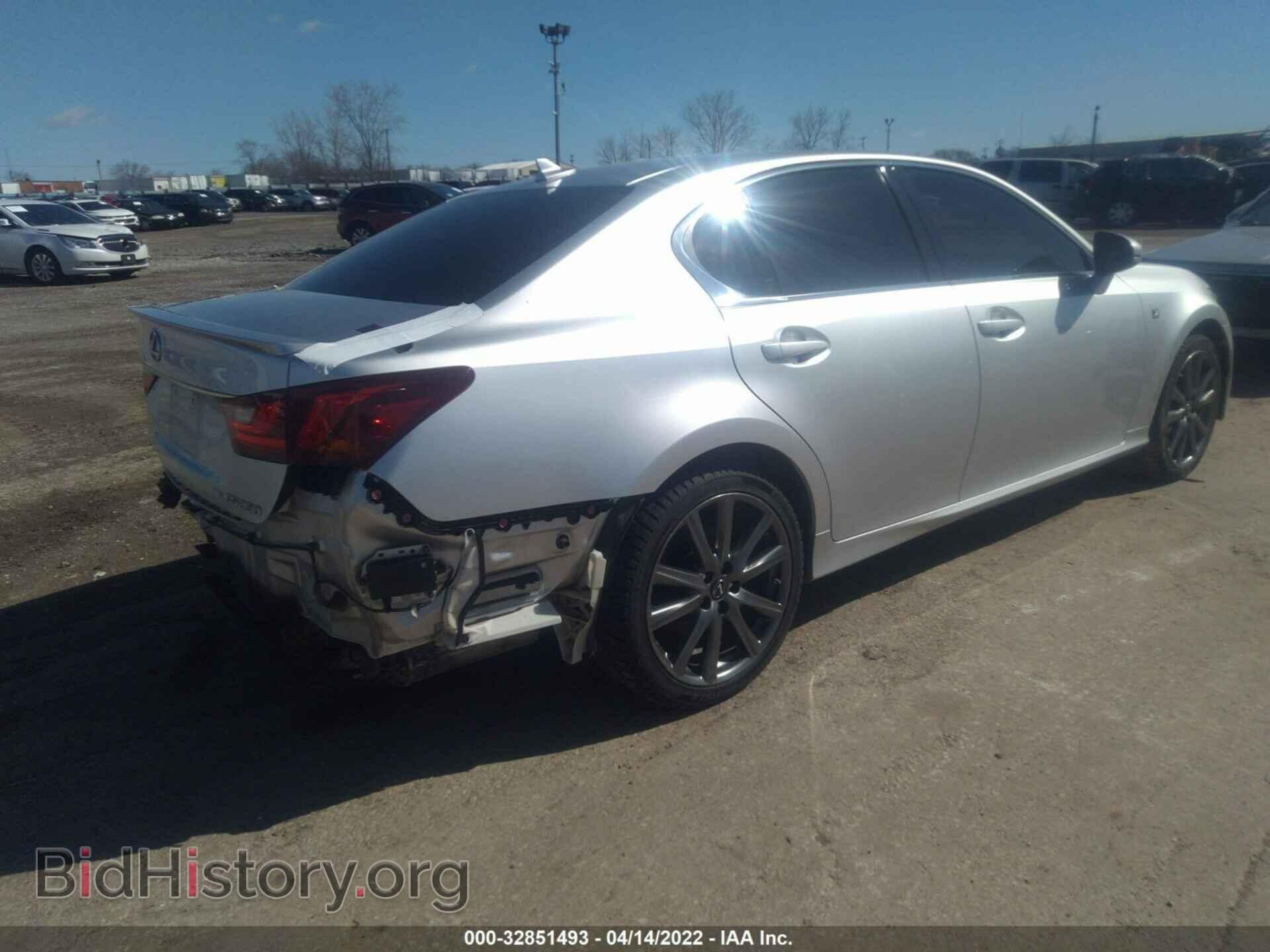 2013 LEXUS GS 350 - VIN: JTHCE1BL4D5004166 - Фото 4