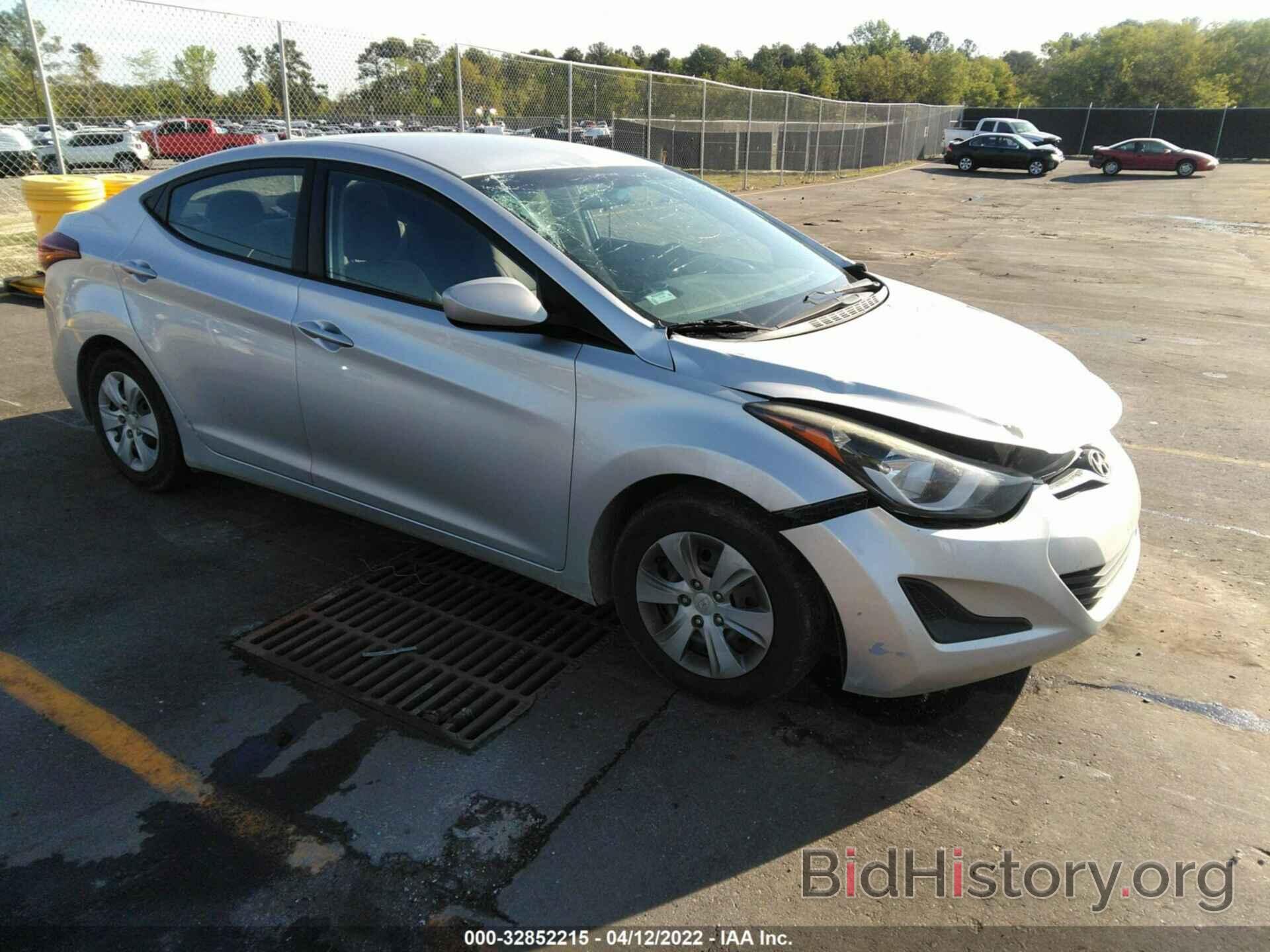 Photo 5NPDH4AE0GH737319 - HYUNDAI ELANTRA 2016