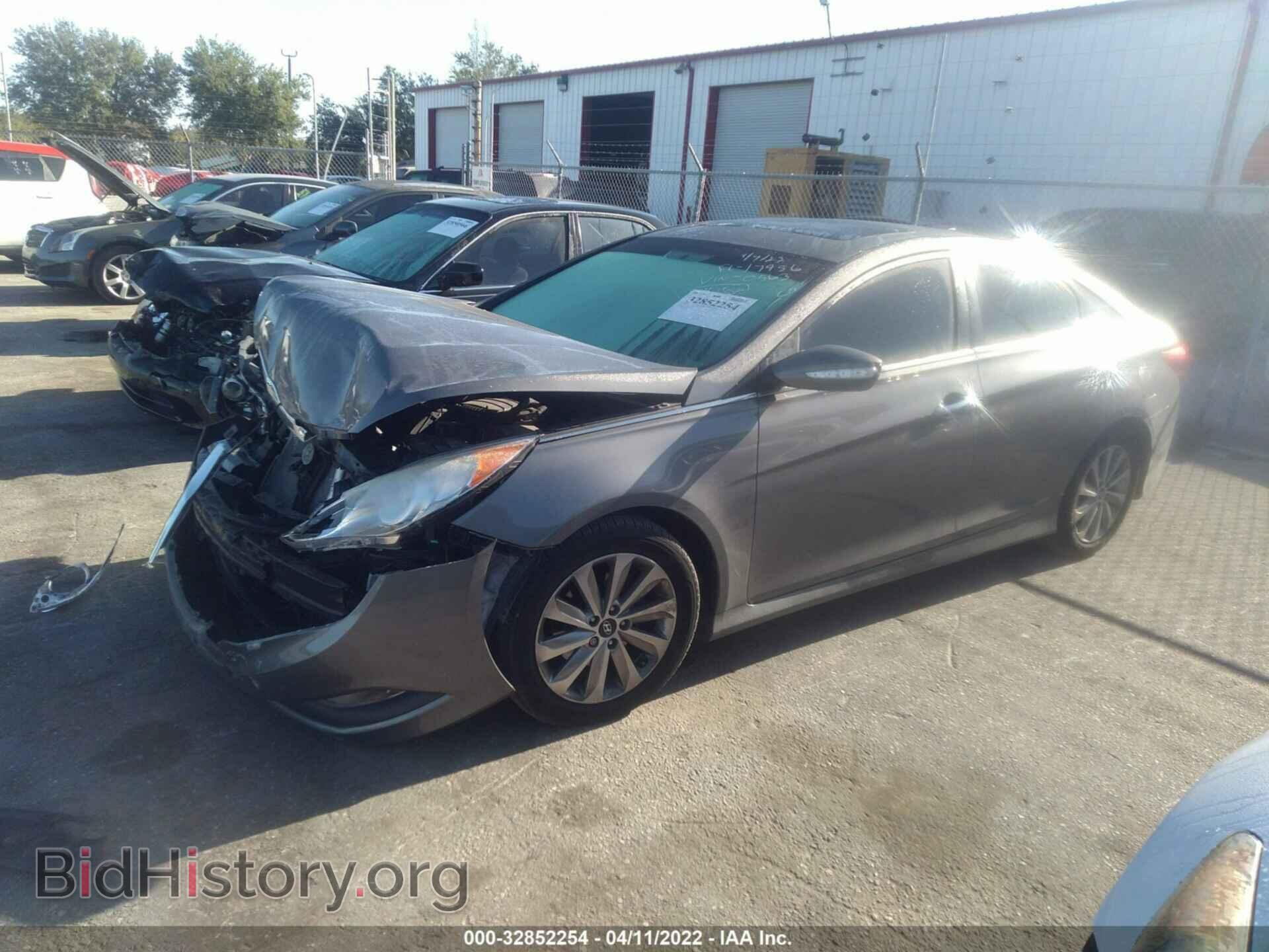 2014 HYUNDAI SONATA - VIN: 5NPEC4AB4EH860563 - Фото 2