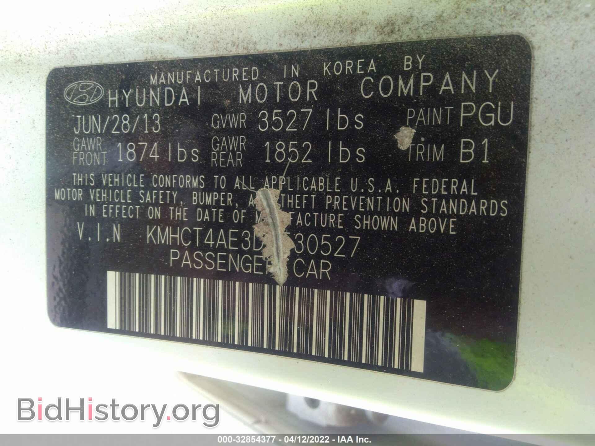 2013 HYUNDAI ACCENT - VIN: KMHCT4AE3DU530527 - Фото 9