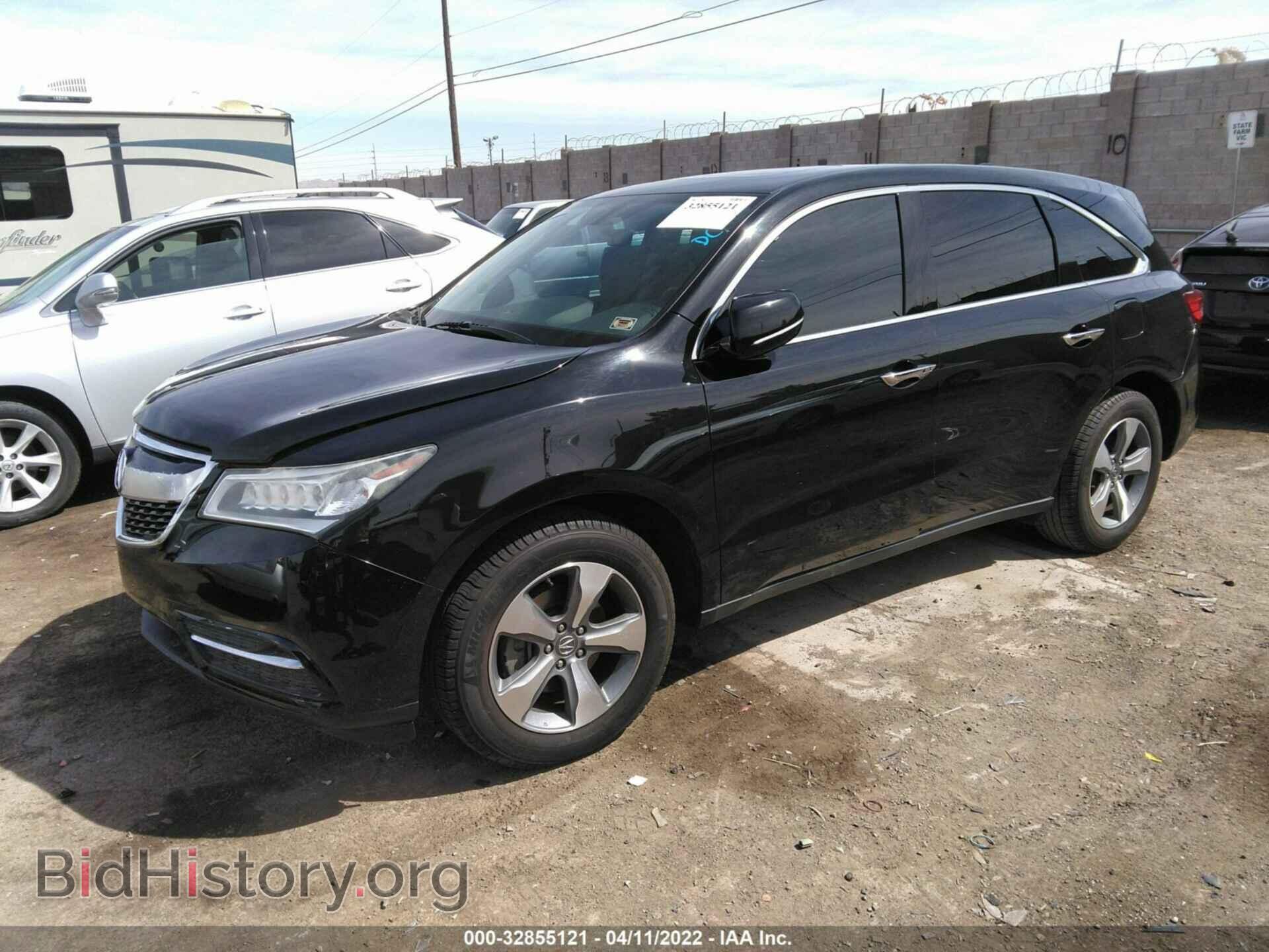 2016 ACURA MDX - VIN: 5FRYD3H20GB004803 - Фото 2