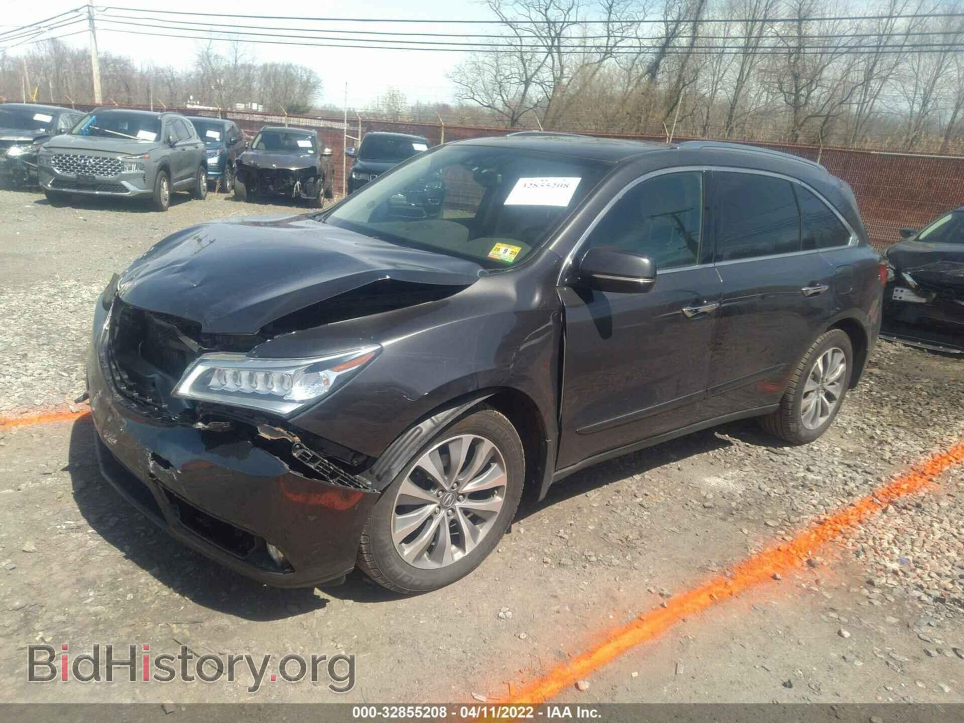 2014 ACURA MDX - VIN: 5FRYD4H44EB027408 - Photo 2