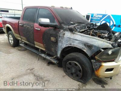 2014 RAM 2500 Longhorn, бордовый — VIN 3C6UR5GL4EG218909, IAAI