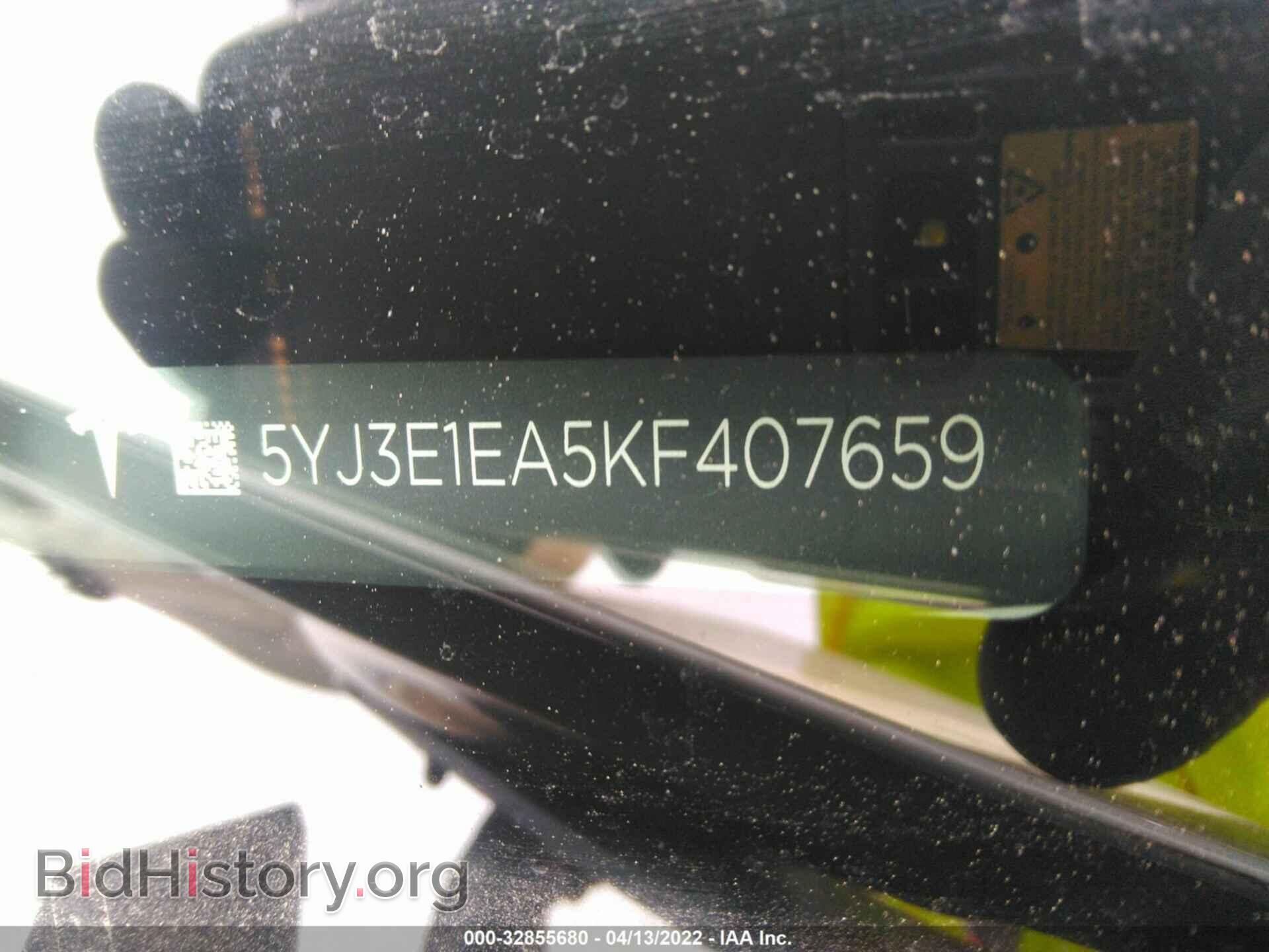 2019 TESLA MODEL 3 - VIN: 5YJ3E1EA5KF407659 - Фото 9