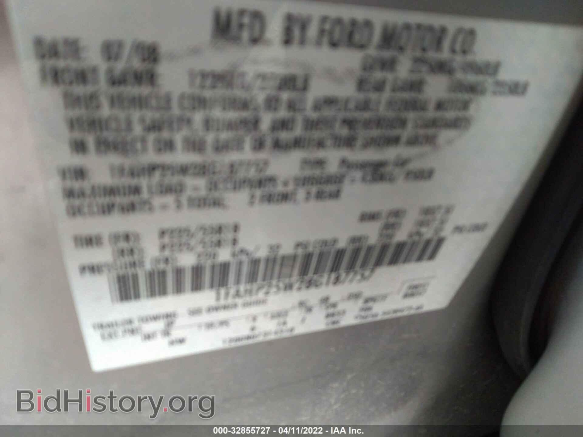 2008 FORD TAURUS - VIN: 1FAHP25W28G187757 - Фото 9