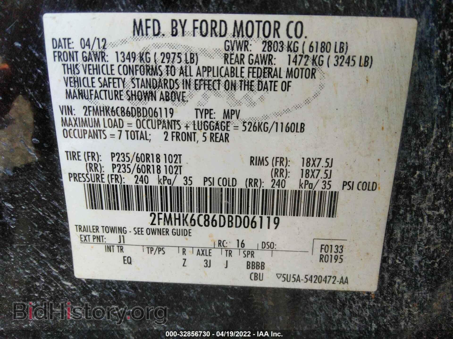 2013 FORD FLEX - VIN: 2FMHK6C86DBD06119 - Photo 9