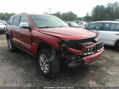 2014 Jeep GRAND CHEROKEE Limited, red — VIN 1C4RJFBG6EC260247, IAAI