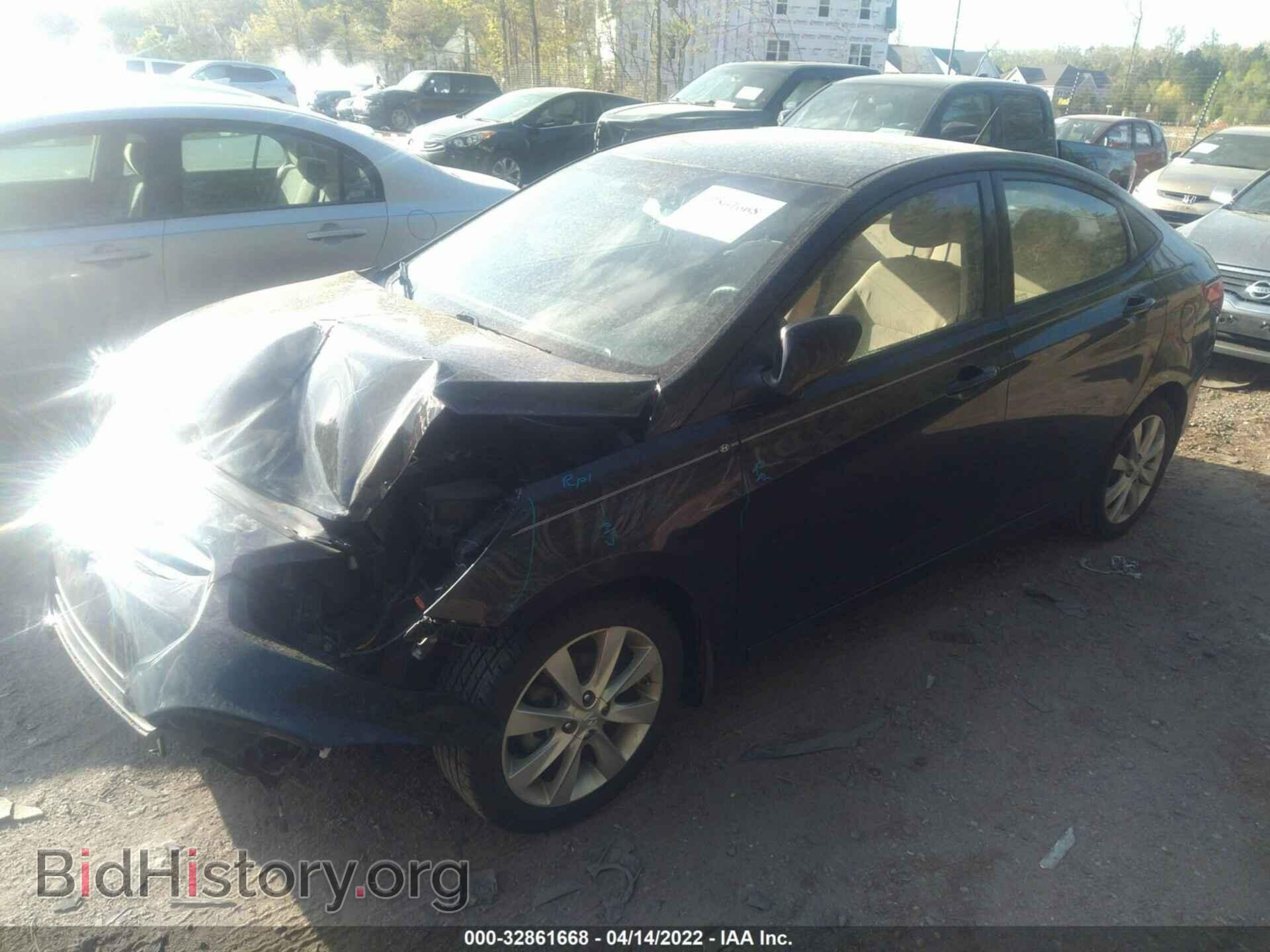 2014 HYUNDAI ACCENT - VIN: KMHCU4AE2EU766911 - Фото 2