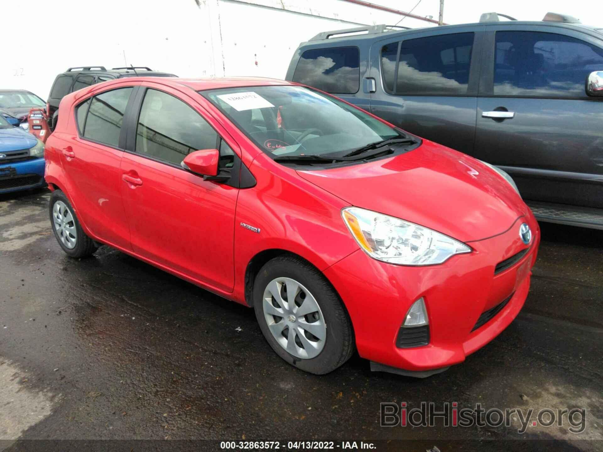 Photo JTDKDTB31C1007348 - TOYOTA PRIUS C 2012