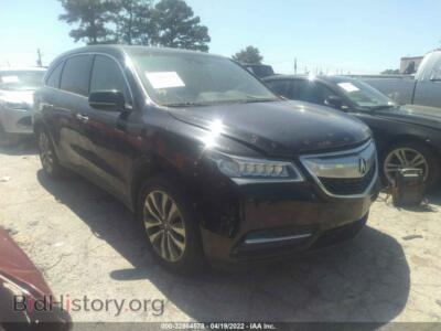 2014 Acura MDX Technology, черный — VIN 5FRYD4H48EB009767, IAAI