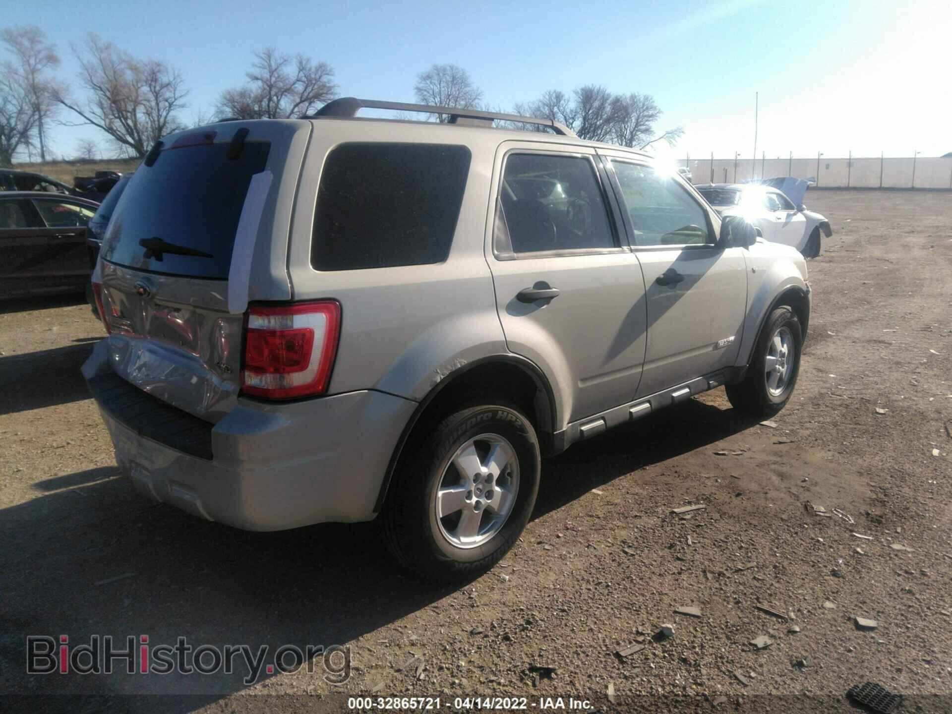 2008 FORD ESCAPE - VIN: 1FMCU93158KC25066 - Фото 4