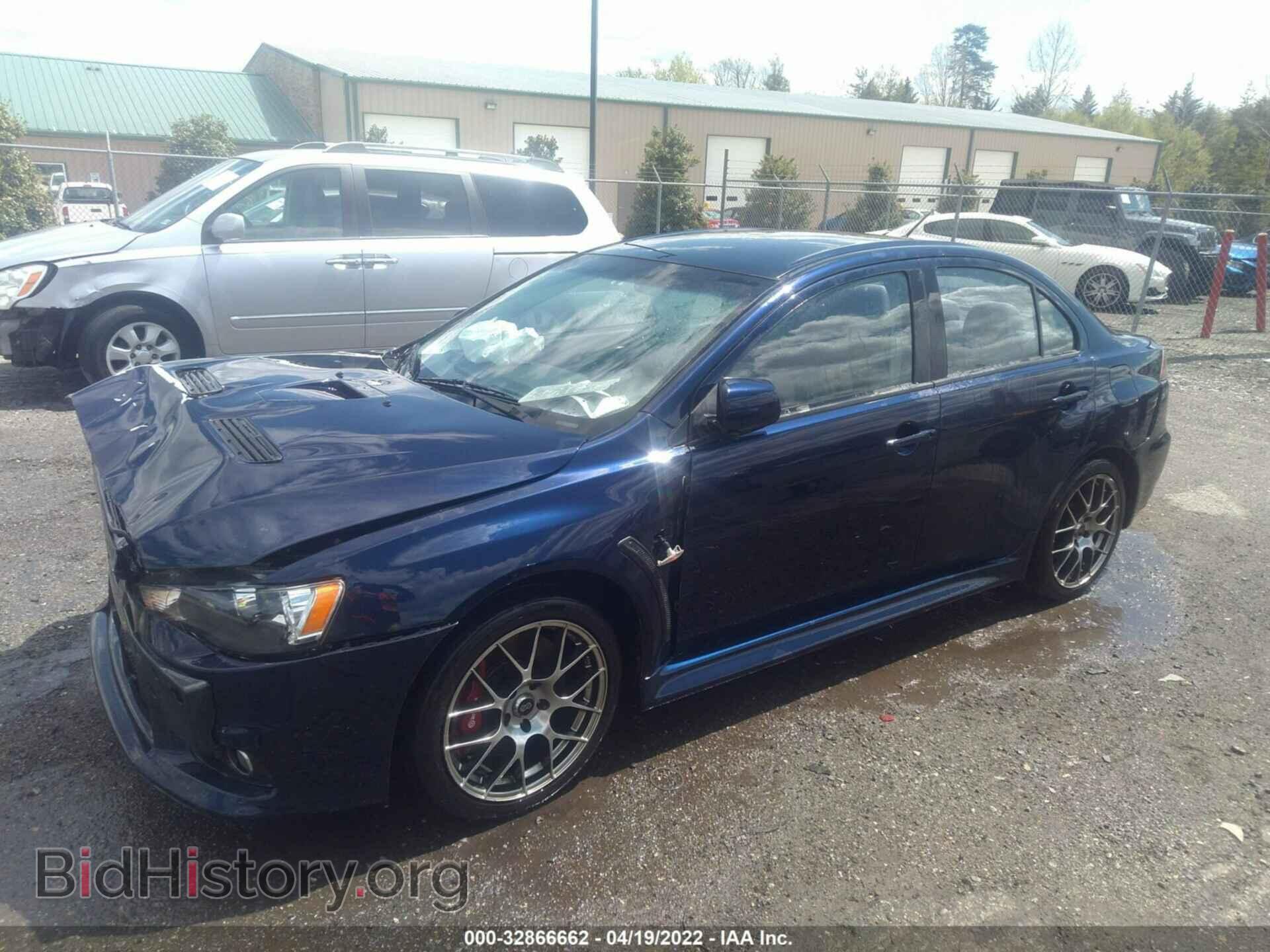 2013 MITSUBISHI LANCER EVOLUTION - VIN: JA32W8FVXDU015708 - Фото 2