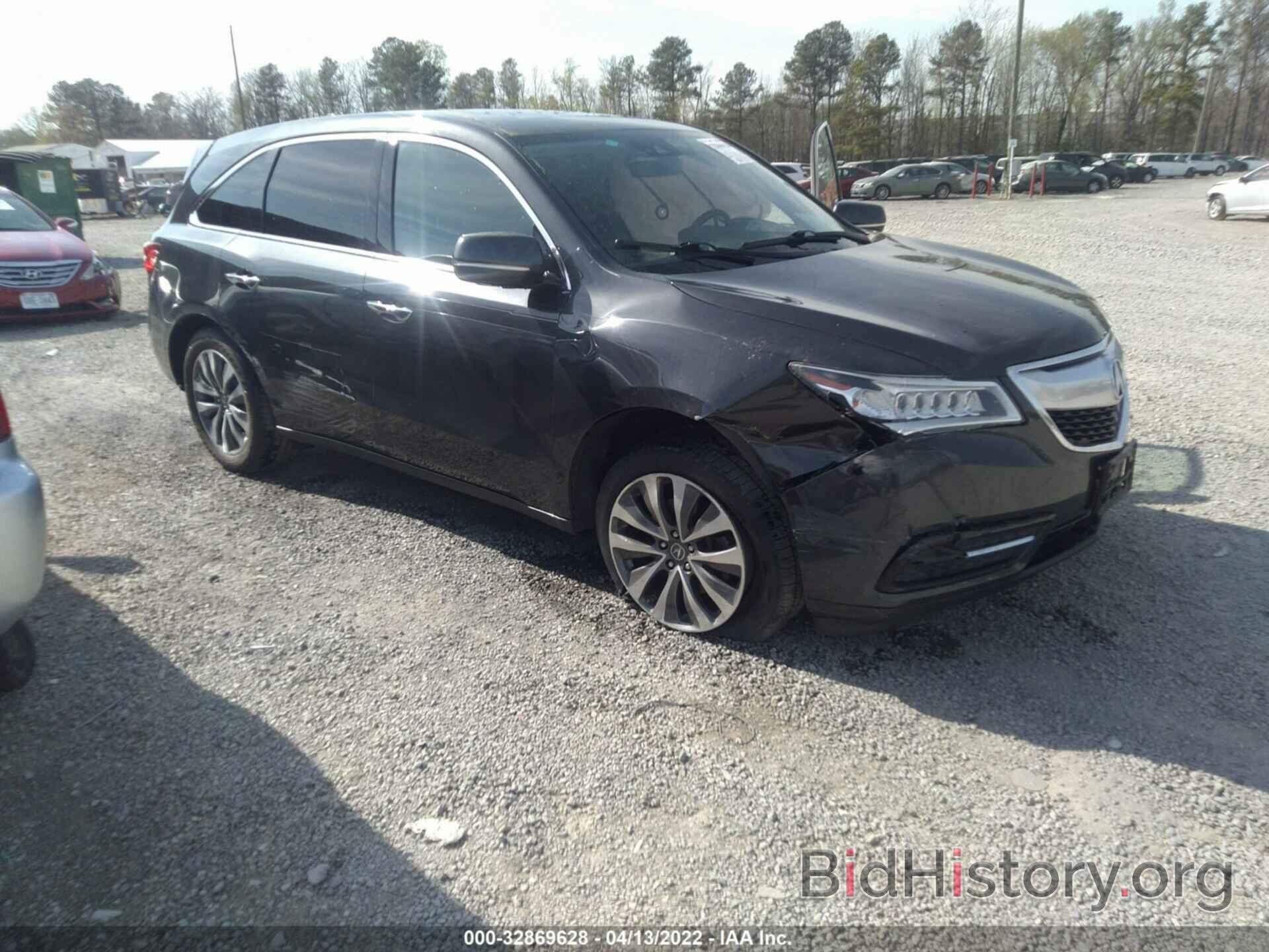 Фотография 5FRYD4H43GB058460 - ACURA MDX 2016