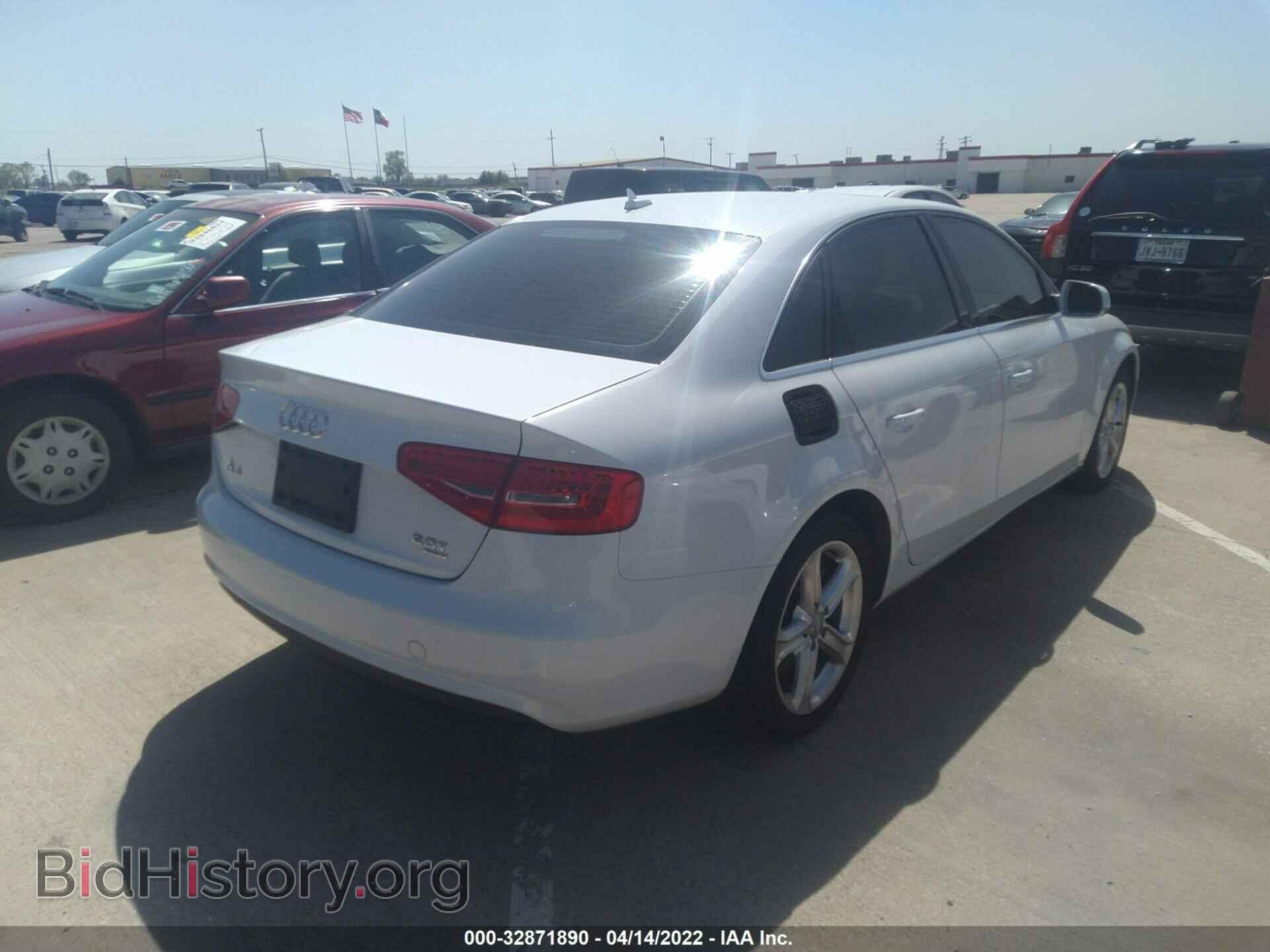 2013 AUDI A4 - VIN: WAUBFAFLXDA175450 - Фото 4