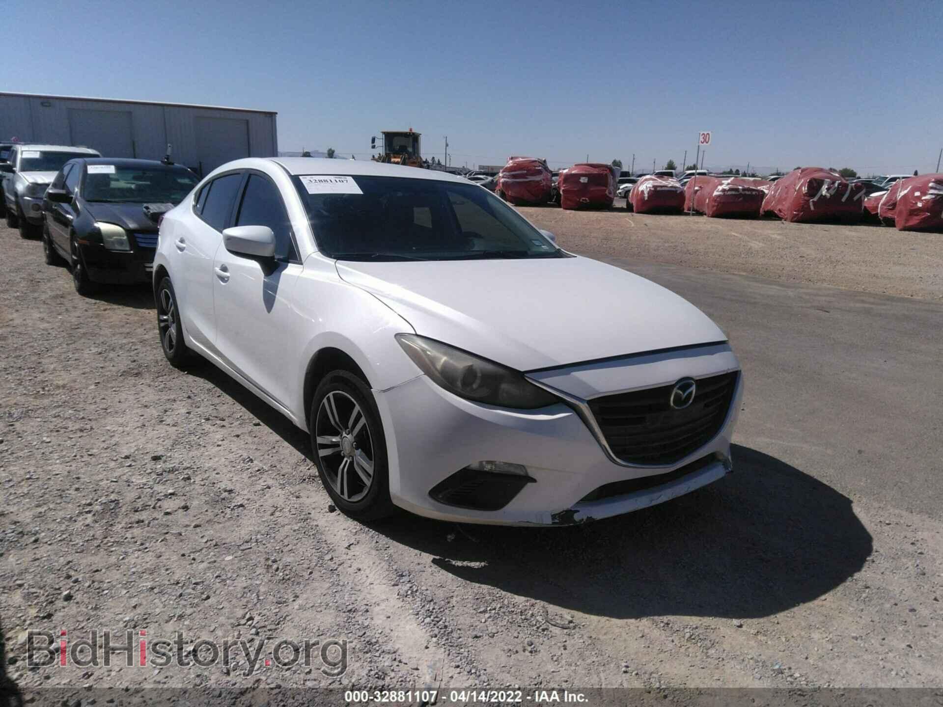 Photo JM1BM1U70E1128654 - MAZDA MAZDA3 2014