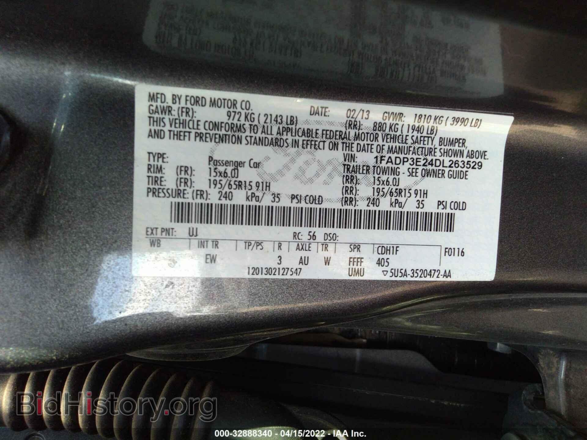 2013 FORD FOCUS - VIN: 1FADP3E24DL263529 - Photo 9