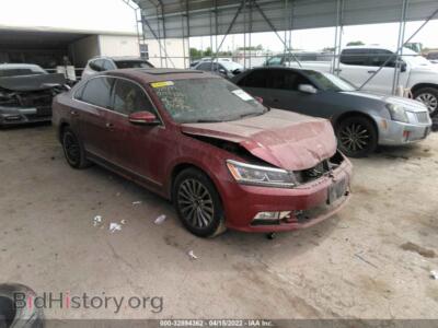 2017 Volkswagen PASSAT 1.8T SE, темно-бордовый — VIN 1VWBT7A37HC045896, IAAI