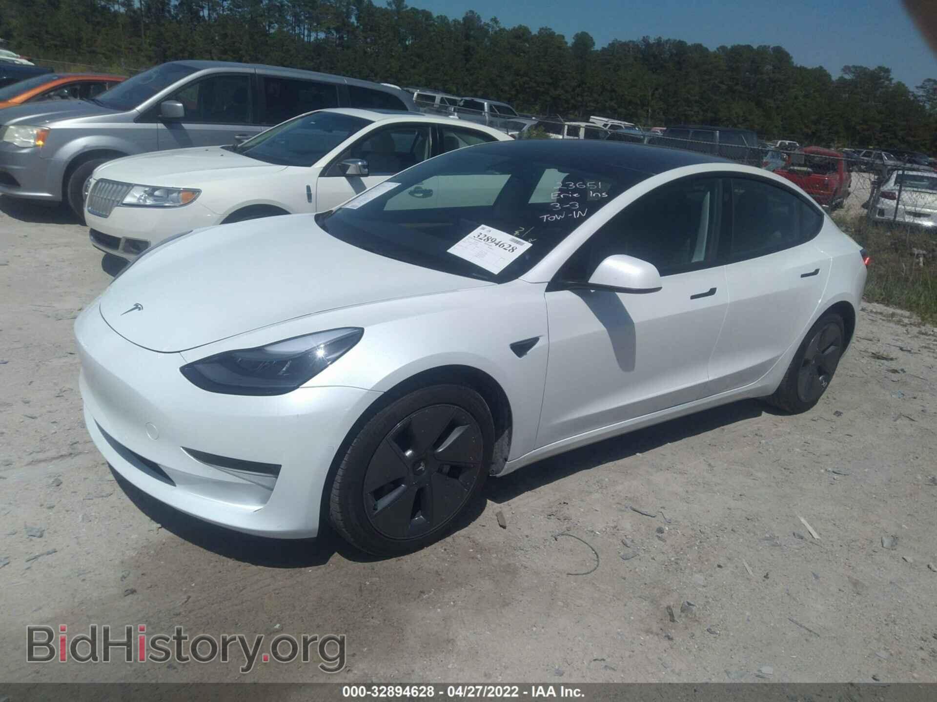 2021 TESLA MODEL 3 - VIN: 5YJ3E1EA1MF027348 - Фото 2