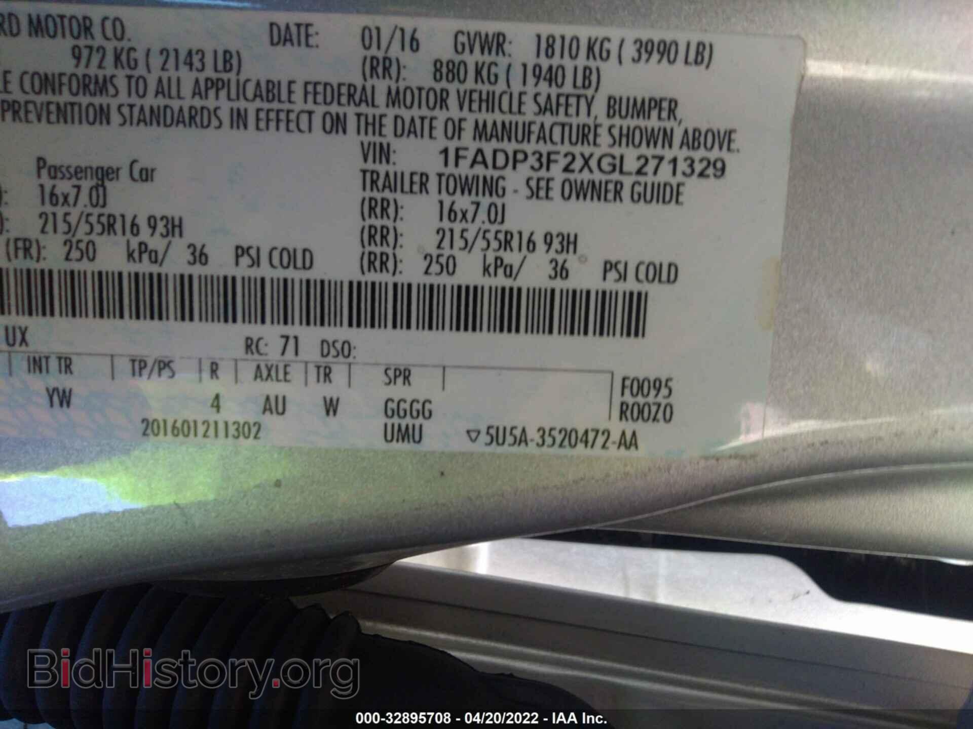 2016 FORD FOCUS - VIN: 1FADP3F2XGL271329 - Photo 9