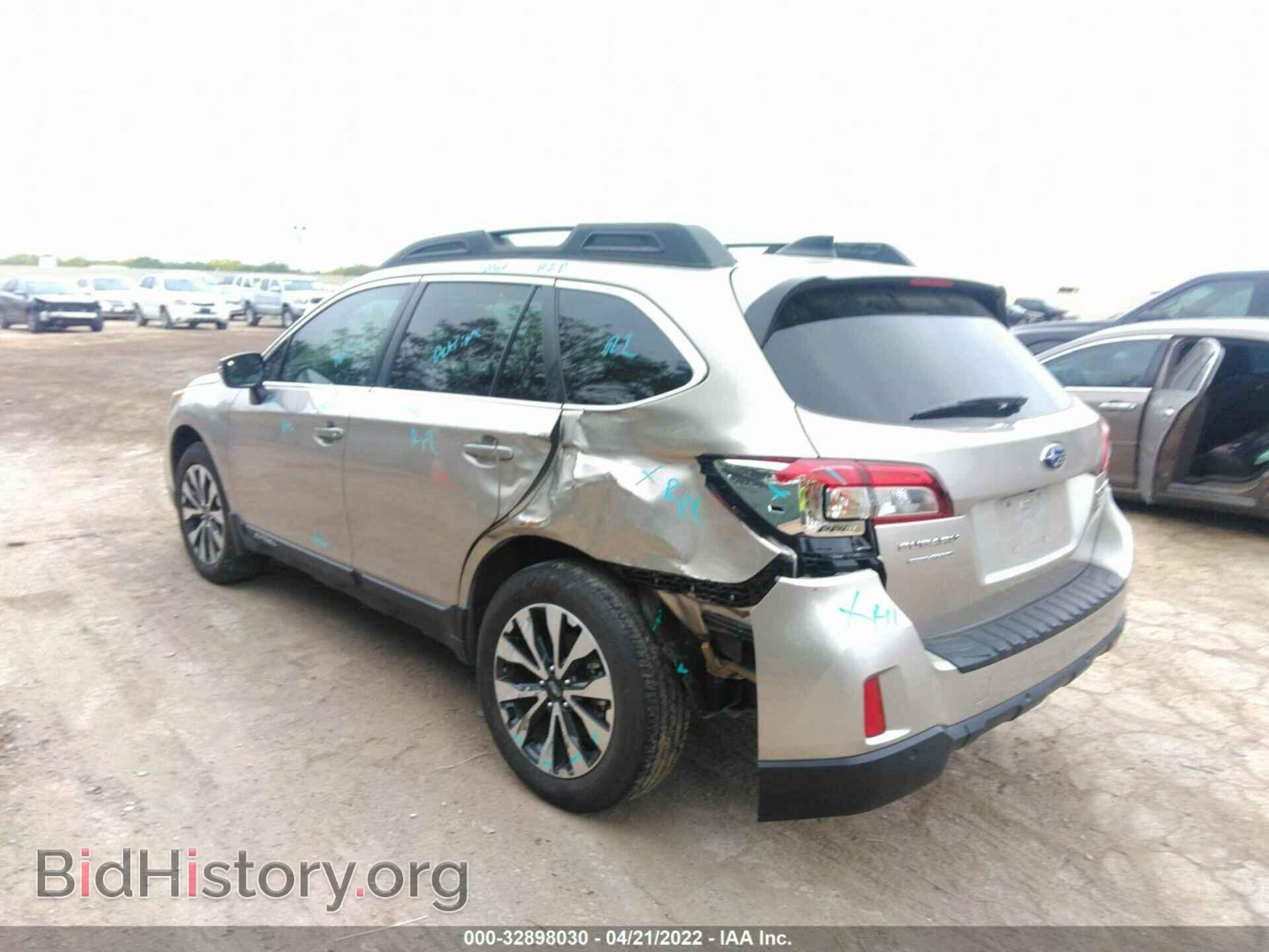 2017 SUBARU OUTBACK - VIN: 4S4BSANC4H3438358 - Фото 3