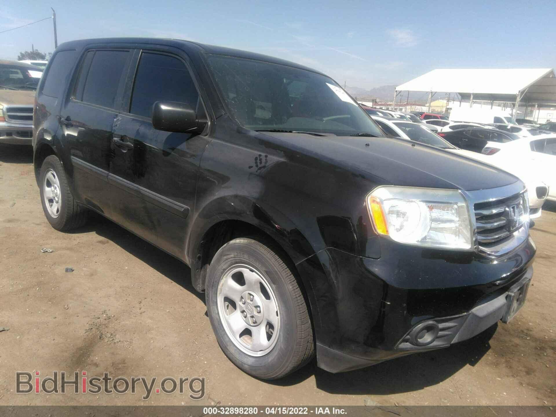 Photo 5FNYF3H24DB040596 - HONDA PILOT 2013