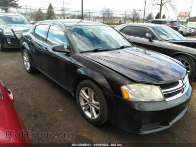 2012 Dodge AVENGER SE V6, черный — VIN 1C3CDZAG4CN281006, IAAI