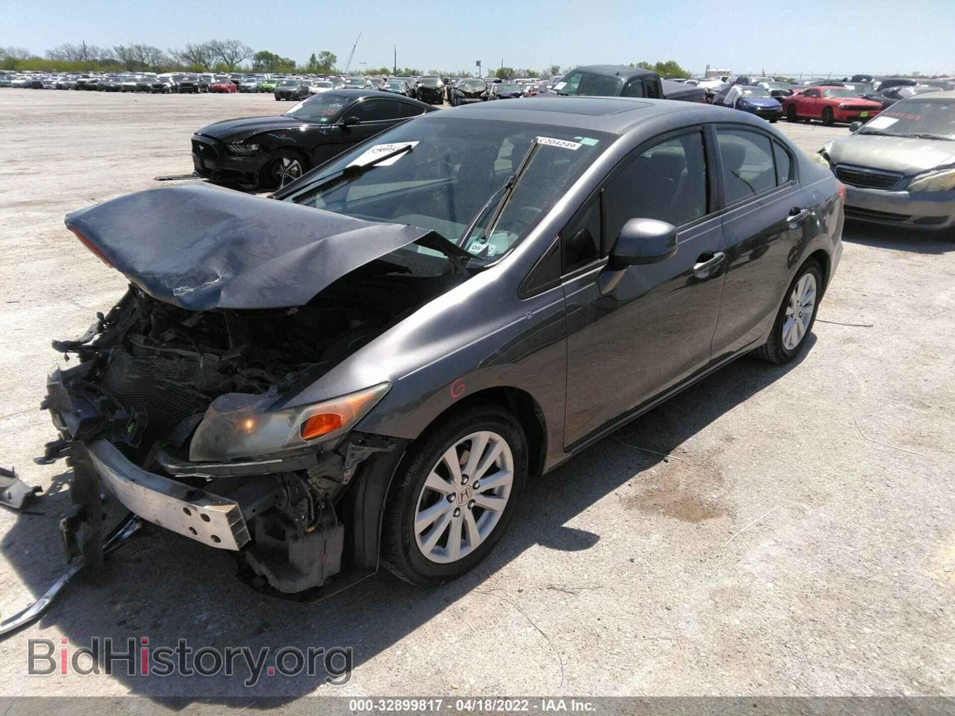 2012 HONDA CIVIC SDN - VIN: 2HGFB2F80CH306646 - Фото 2