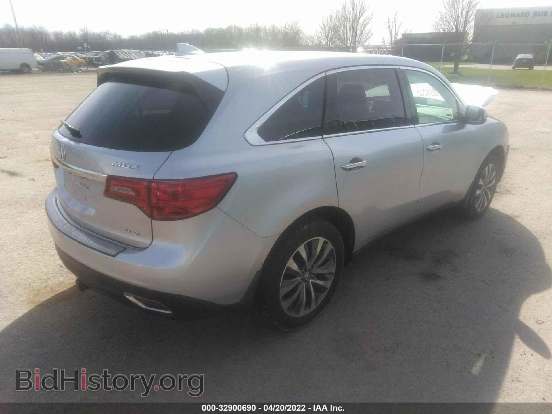 2014 ACURA MDX - VIN: 5FRYD4H43EB502336 - Фото 4
