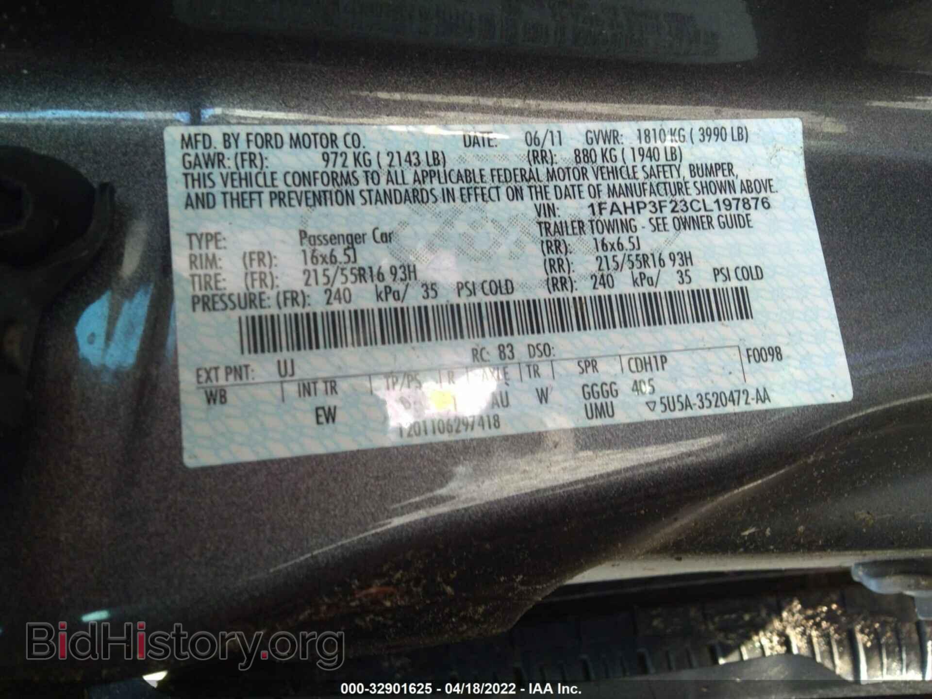 2012 FORD FOCUS - VIN: 1FAHP3F23CL197876 - Photo 9