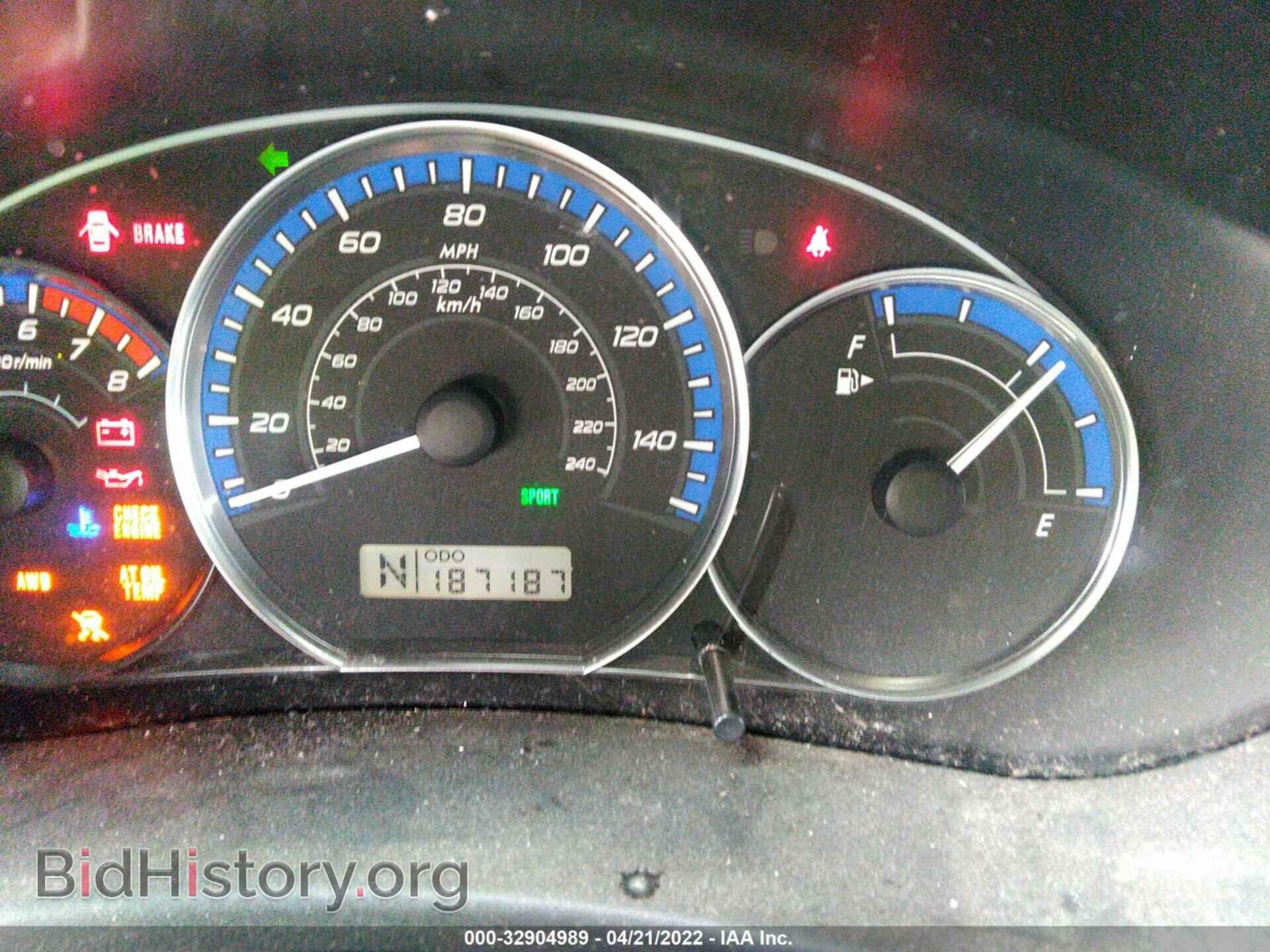 2010 SUBARU FORESTER - VIN: JF2SH6ACXAH754802 - Фото 7