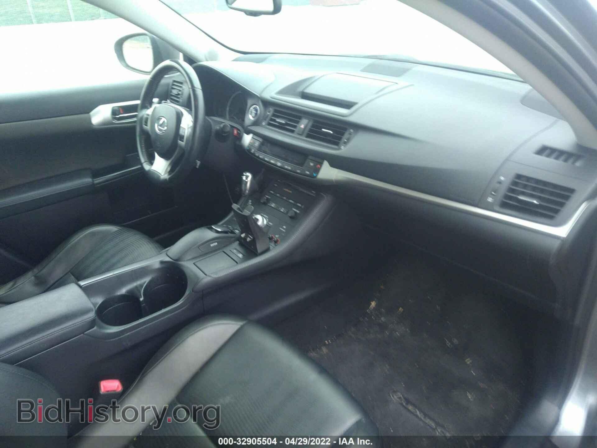 2012 LEXUS CT 200H - VIN: JTHKD5BH0C2109580 - Фото 5